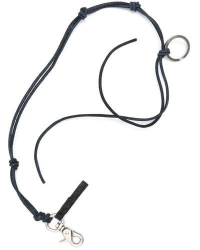 Our Legacy Ladon Leather Keychain - Black