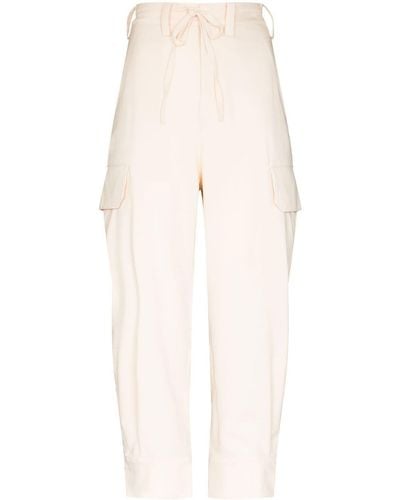 Y-3 Drawstring Cargo Trousers - Natural