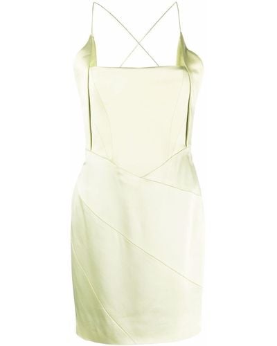 16Arlington Estelli Corset Mini Dress Satin - Green