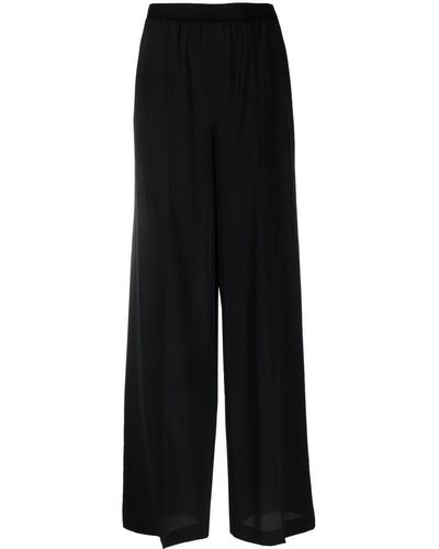 JOSEPH Elasticated Wide-leg Pants - Black