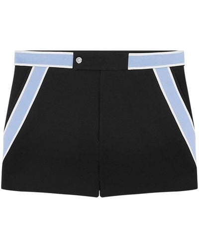 Versace Kurze Shorts mit Einsätzen - Schwarz