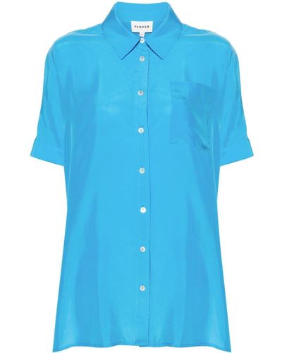 P.A.R.O.S.H. Sunny シルクシャツ - ブルー