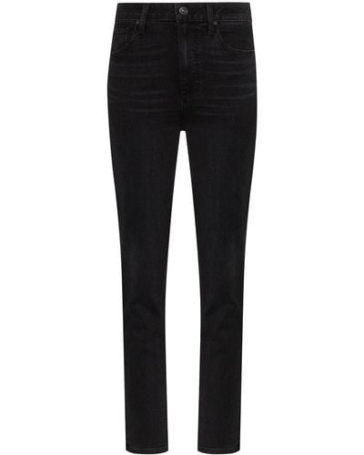 PAIGE Sarah High-rise Slim Leg Jeans - Black
