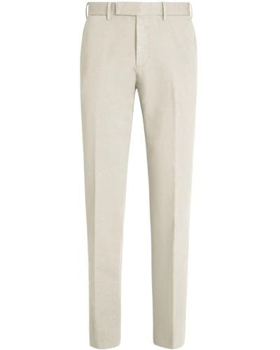 Zegna Pantalones chinos con corte slim - Neutro
