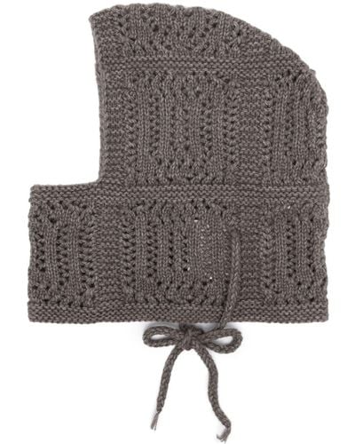 Lemaire Crochet-knit Balaclava - Gray