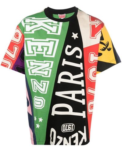 KENZO Flag ロゴ Tシャツ - グリーン