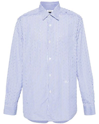 Eytys Otis Ripped Striped Shirt - Blue