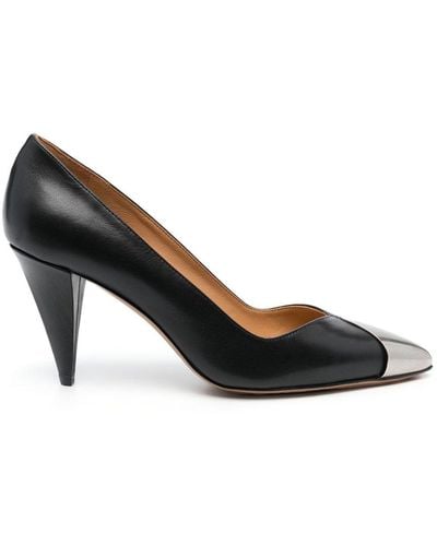 Isabel Marant Palda 85mm Leather Court Shoes - Black