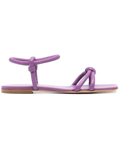 Gianvito Rossi Jaime Leather Sandals - Pink