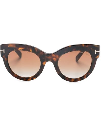 Tom Ford Lei Cat-Eye-Sonnenbrille - Natur