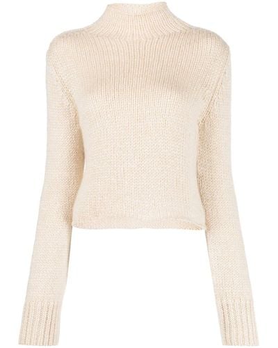 Forte Forte Chunky-knit Cropped Sweater - Natural