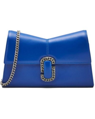 Marc Jacobs The Chain Leather Shoulder Bag - Blue