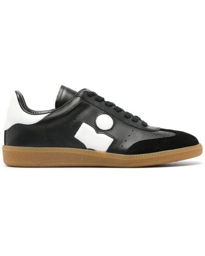 Isabel Marant Bryce Leren Sneakers - Zwart