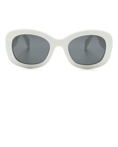 Prada Pra13s Round-frame Sunglasses - Grey
