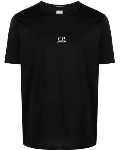 C.P. Company Katoenen T-shirt Met Logoprint - Zwart