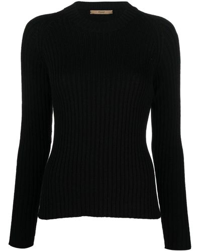 Nuur Ribbed-knit Merino Jumper - Black