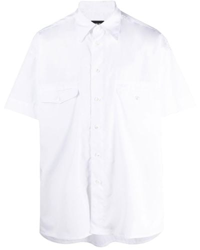 Giorgio Armani Short-sleeve Button-up Shirt - White