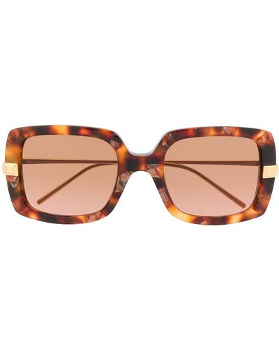 Boucheron Tortoiseshell Square Tinted Sunglasses - Brown