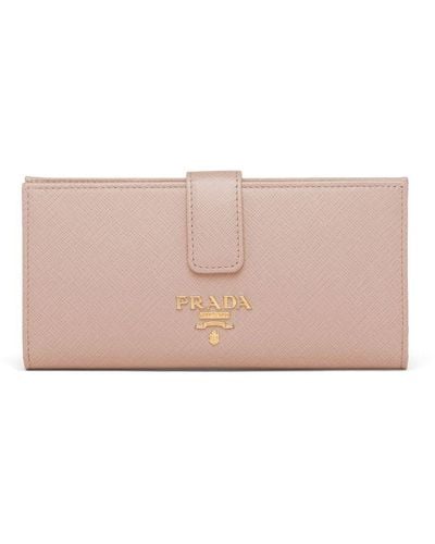Prada Long Logo Wallet - Pink
