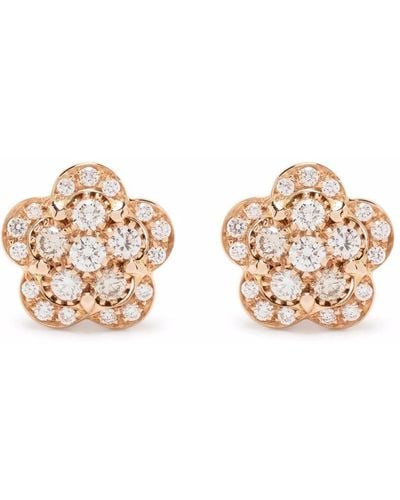 Pasquale Bruni 18kt Rose Gold Figlia Dei Fiori Diamond Stud Earrings - Pink
