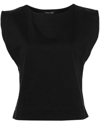 Soeur Amanda Organic Cotton Vest - Black