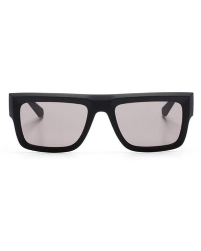 Calvin Klein Rectangle-frame Matte Sunglasses - Black