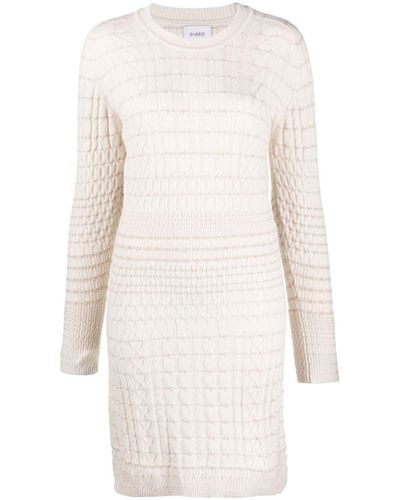 Barrie Knitted Cashmere Mini Dress - White