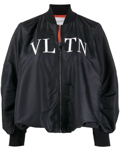 Valentino Vltn ボンバージャケット - ブラック