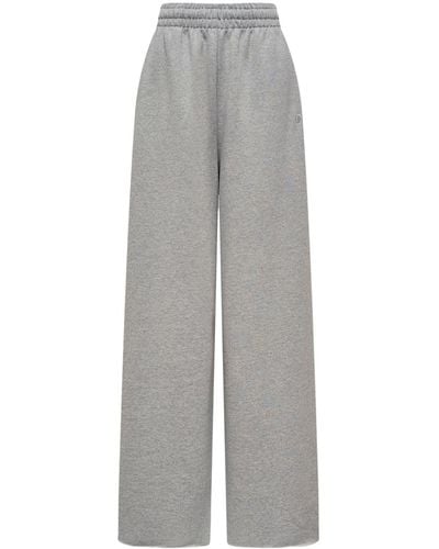 12 STOREEZ Logo-embroidered Track Trousers - Grey