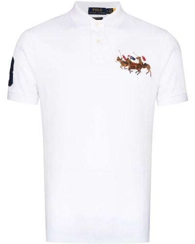 Polo Ralph Lauren Triple-Pony Poloshirt - Weiß