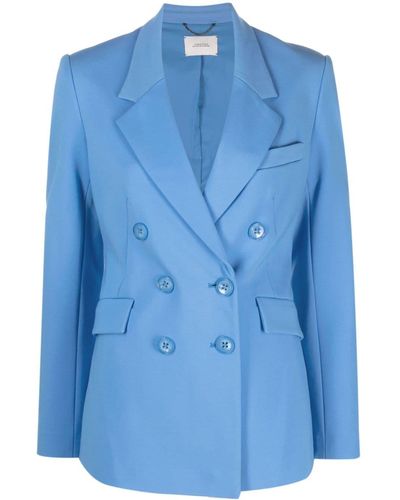 Dorothee Schumacher Double-breasted Notched Blazer - Blue