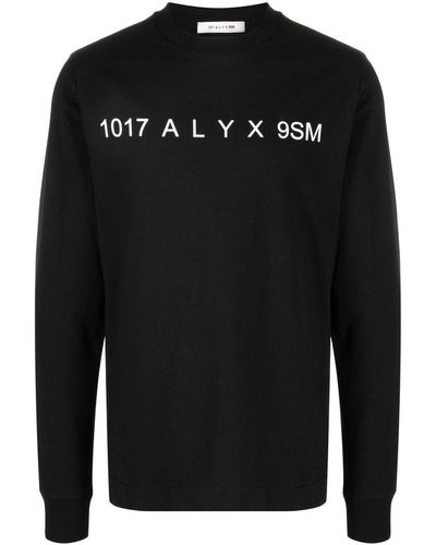 1017 ALYX 9SM T-shirt en coton à logo imprimé - Noir