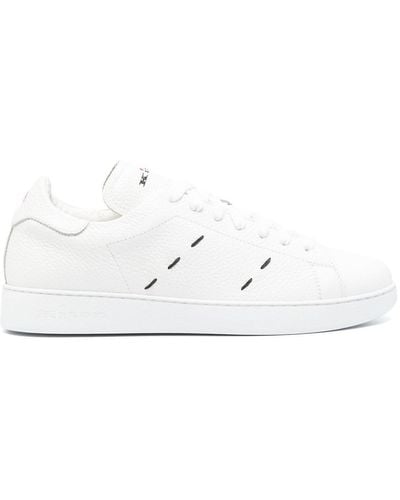 Kiton Sneakers mit Ziernähten - Weiß