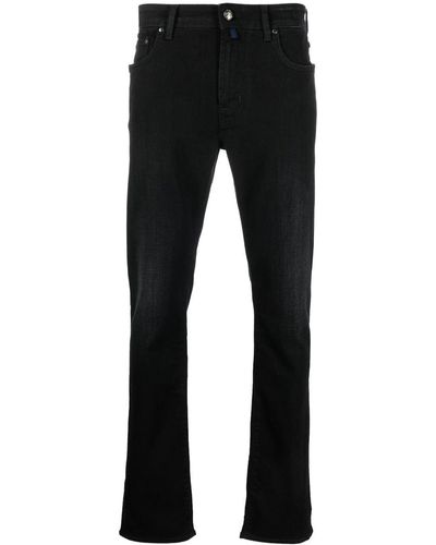 Jacob Cohen High-rise Slim-fit Jeans - Black