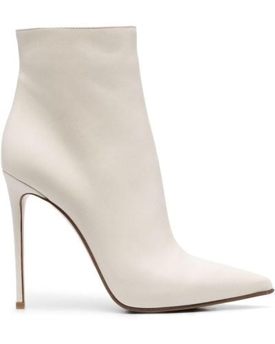 Le Silla Eva Pointed-toe Ankle Boots - White