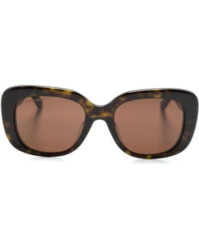 Balenciaga Tortoiseshell Butterfly-frame Sunglasses - Brown