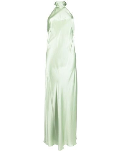 Michelle Mason Robe longue à dos-nu - Vert