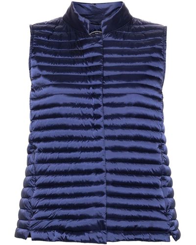 Save The Duck Aria Quilted Vest - Blue
