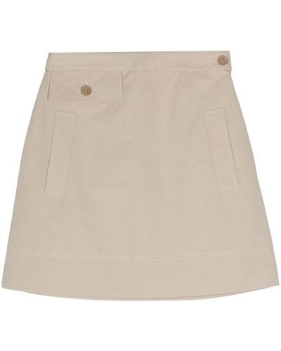Aspesi A-line Mini Skirt - Natural