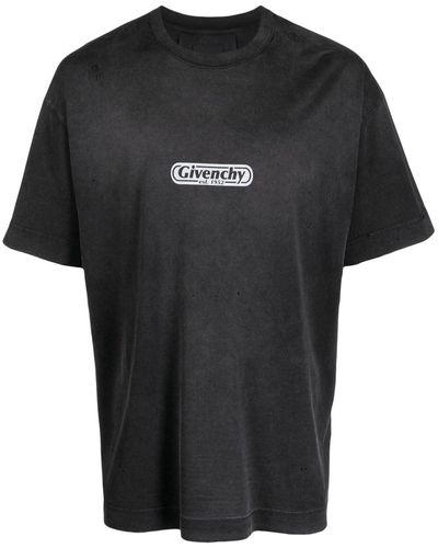 Givenchy Camiseta con logo estampado - Negro