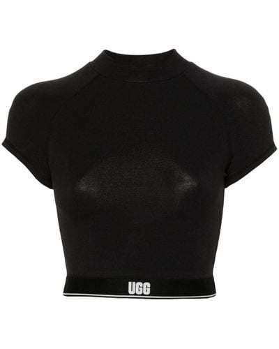 UGG Trin T-Shirt mit Logo-Band - Schwarz