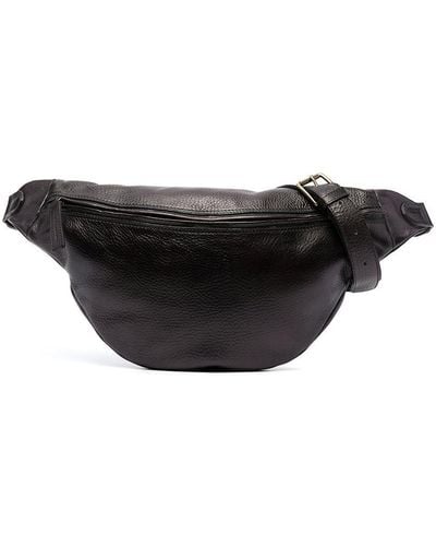 Officine Creative Large Leather Belt Bag - Black