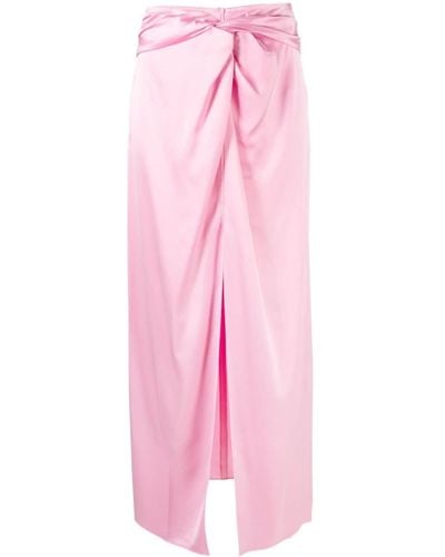 Nanushka Heida Satin Maxi Skirt - Pink