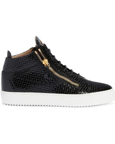 Giuseppe Zanotti Kris Woven-leather Sneakers - Black