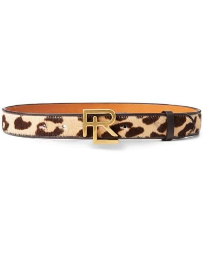 Ralph Lauren Collection Cintura con logo - Neutro