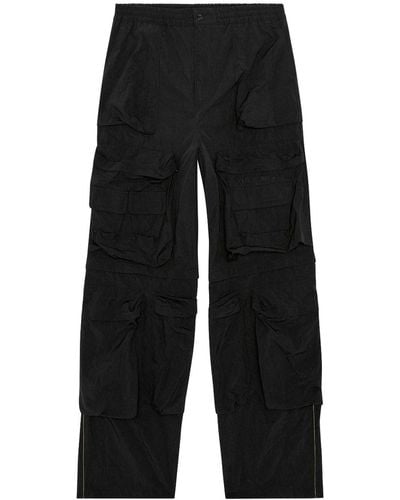 DIESEL P-staind Multi-pocket Cargo Trousers - Black