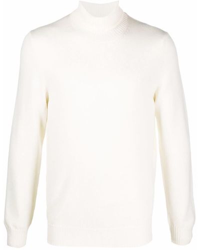 Fileria Roll Neck Sweater - White