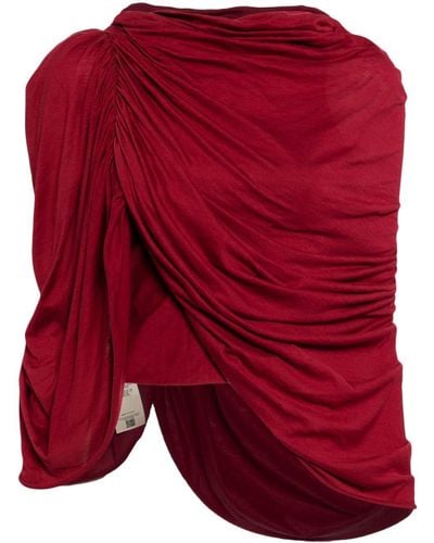 Rick Owens Nun T Cotton Top - Red