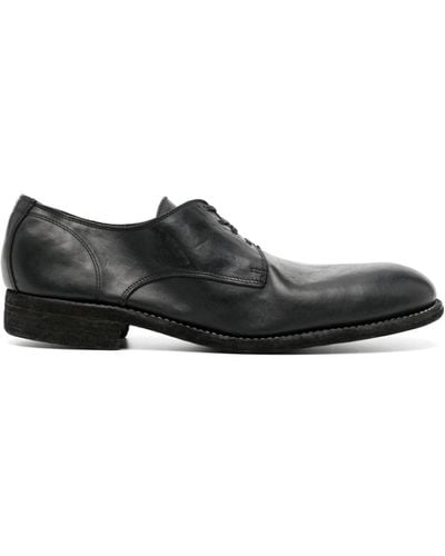 Guidi Horse-leather Derby Shoes - Black