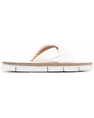 Marsèll Crossover-strap Leather Sandals - White